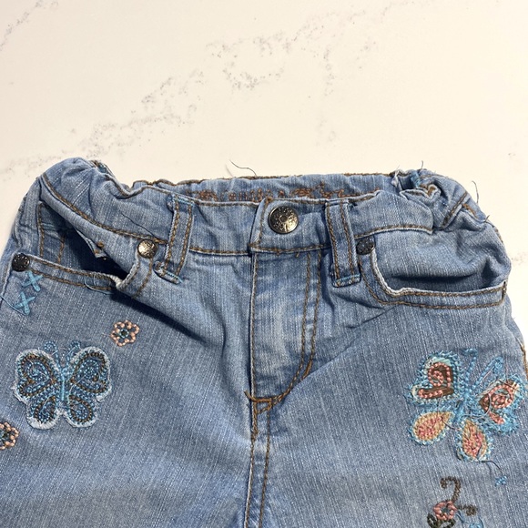 ❗2/$10❗Embroidered Jeans adjustable elastic waist - Picture 3 of 5